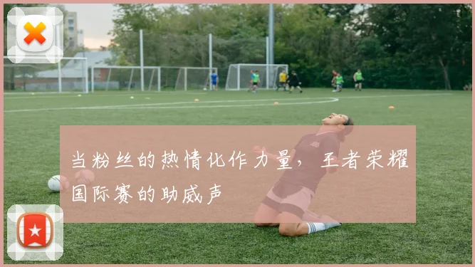 当粉丝的热情化作力量,王者荣耀国际赛的助威声